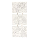 Wins holland canvas schilderset eenhoorn, set van 3 stuks.