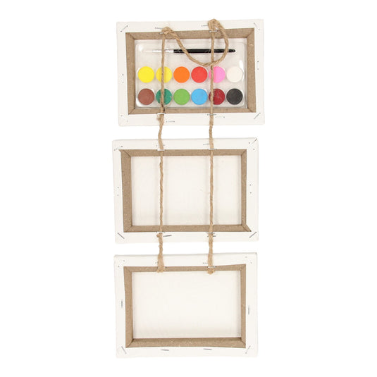 Wins holland canvas schilderset eenhoorn, set van 3 stuks.