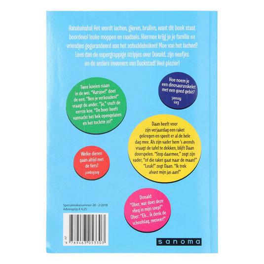 Boek specials nederland bv donald duck moppentrommel blauw