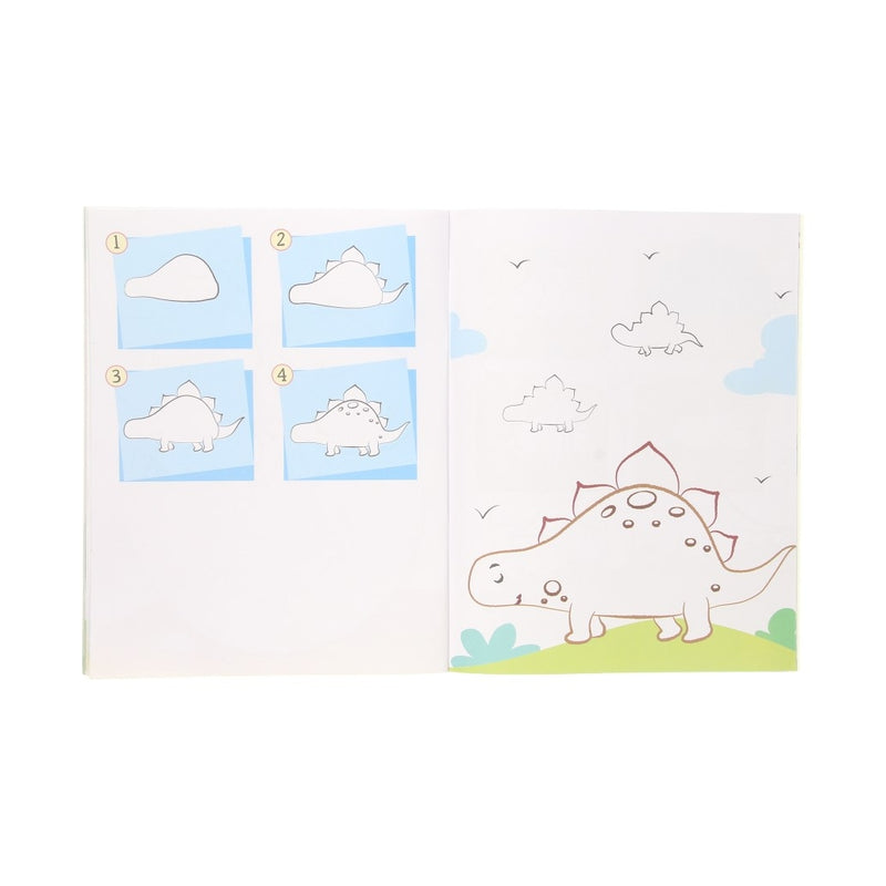Afbeelding laden in galerijviewer, Leer tekenen kleurboek met stickers
