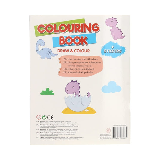Leer tekenen kleurboek met stickers