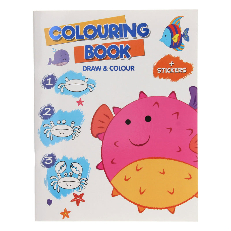 Afbeelding laden in galerijviewer, Leer tekenen kleurboek met stickers
