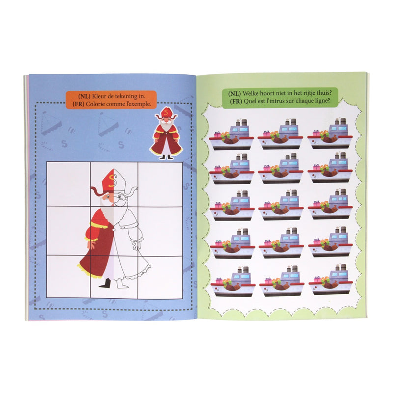 Afbeelding laden in galerijviewer, Wins holland kleur- en activiteitenboek a4 sinterklaas
