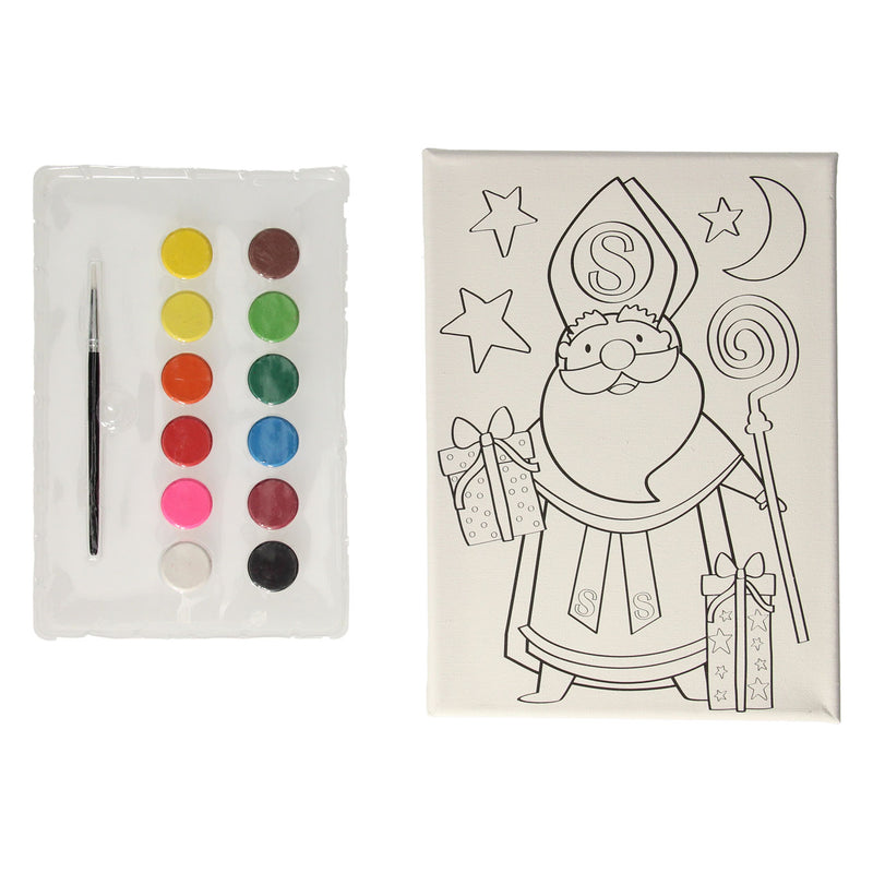 Afbeelding laden in galerijviewer, Wins holland canvas sinterklaas schilderset
