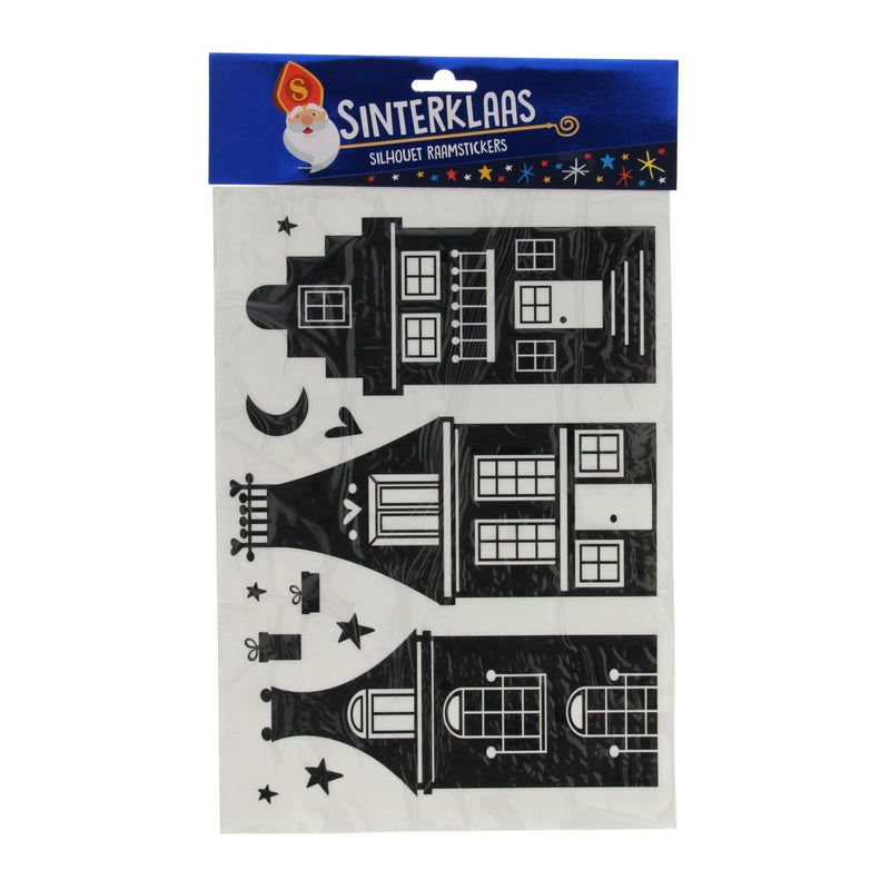 Afbeelding laden in galerijviewer, Wins holland silhouette raamstickers sinterklaas
