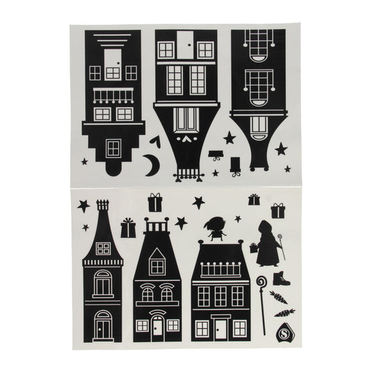 Wins holland silhouette raamstickers sinterklaas