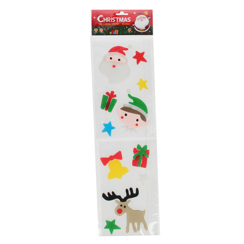 Afbeelding laden in galerijviewer, Herbruikbare Gel Raamstickers Kerst
