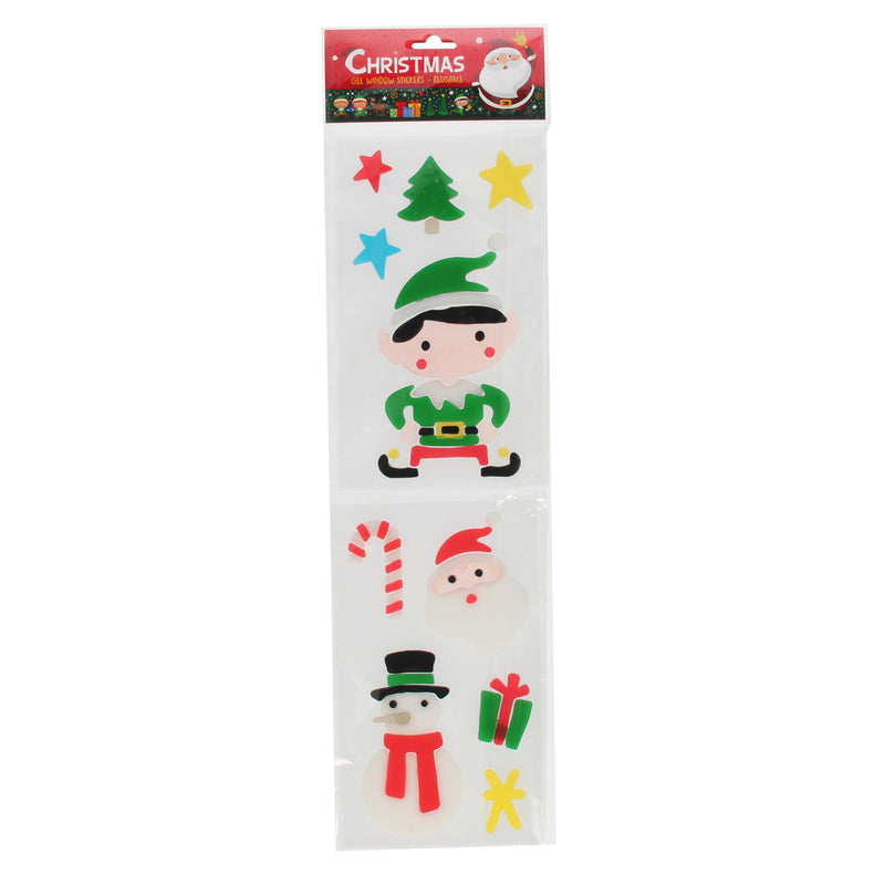 Afbeelding laden in galerijviewer, Herbruikbare Gel Raamstickers Kerst
