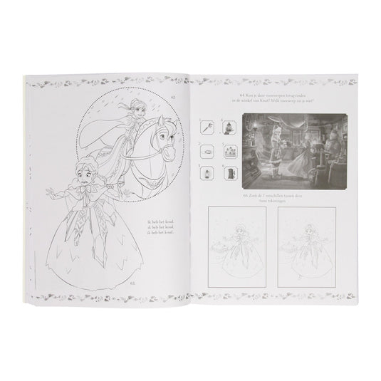 Disney frozen kleur en spelletjesboek - 365 activiteiten - voor vakantie - a4 formaat