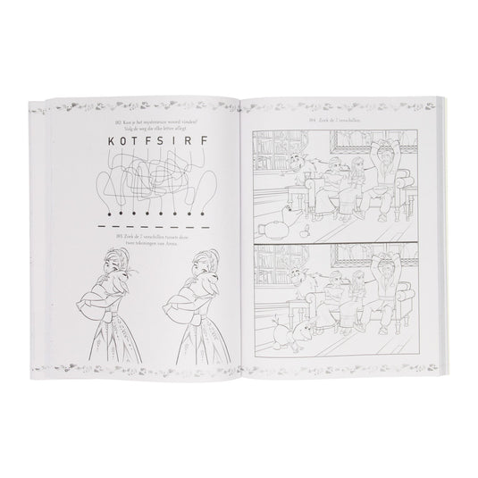 Disney frozen kleur en spelletjesboek - 365 activiteiten - voor vakantie - a4 formaat