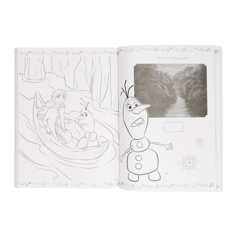 Afbeelding laden in galerijviewer, Disney frozen kleur en spelletjesboek - 365 activiteiten - voor vakantie - a4 formaat

