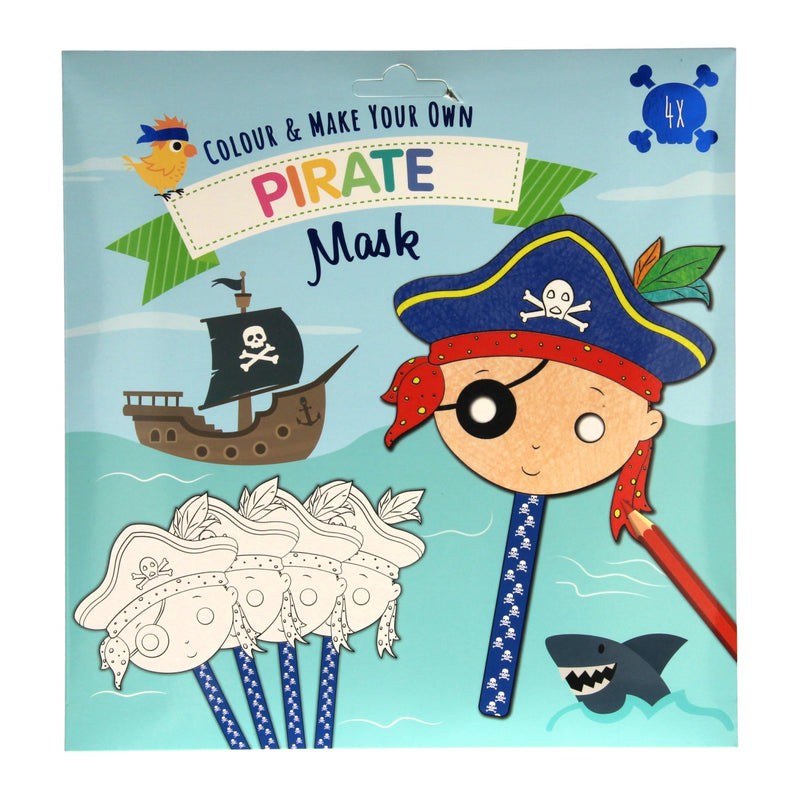 Afbeelding laden in galerijviewer, Wins holland kleur en maak je eigen maskers - piraat, 4st.
