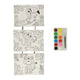Wins holland canvas schilderijen aan touw - wilde dieren, 3st