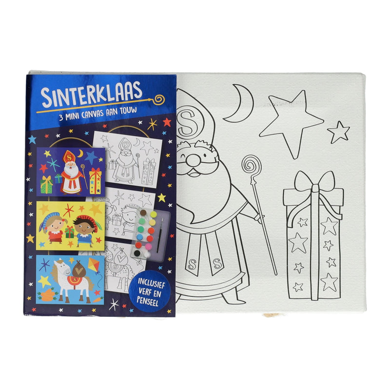 Afbeelding laden in galerijviewer, Wins holland canvas collage sinterklaas verfset, 3st.
