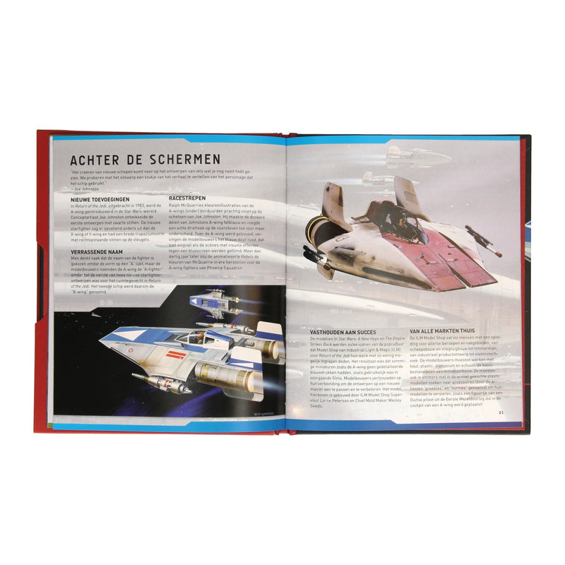 Afbeelding laden in galerijviewer, Wins holland star wars a-wing deluxe boek met houten bouwmodel

