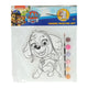 Wins holland canvas schilderen paw patrol - skye - incl penseel en 6 kleuren verf