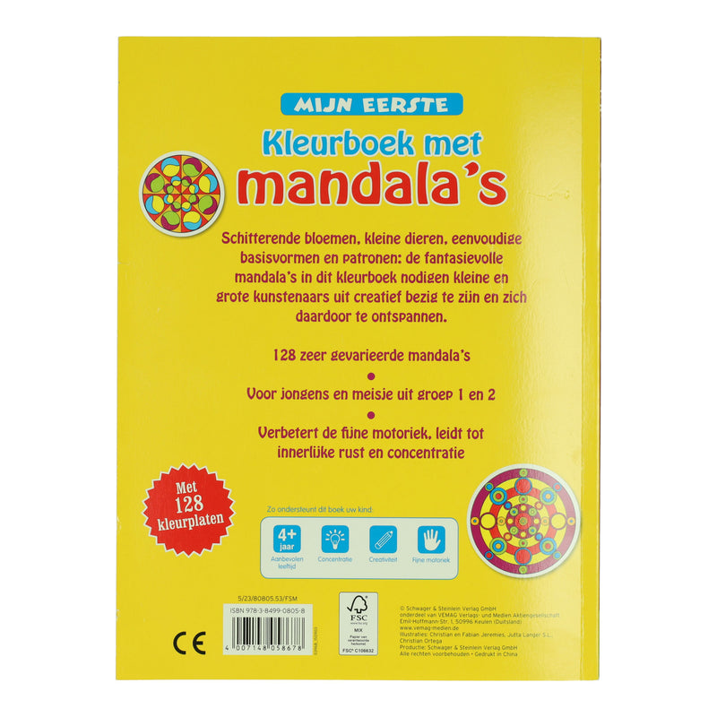 Afbeelding laden in galerijviewer, Wins holland mijn eerste kleurboek met mandala's

