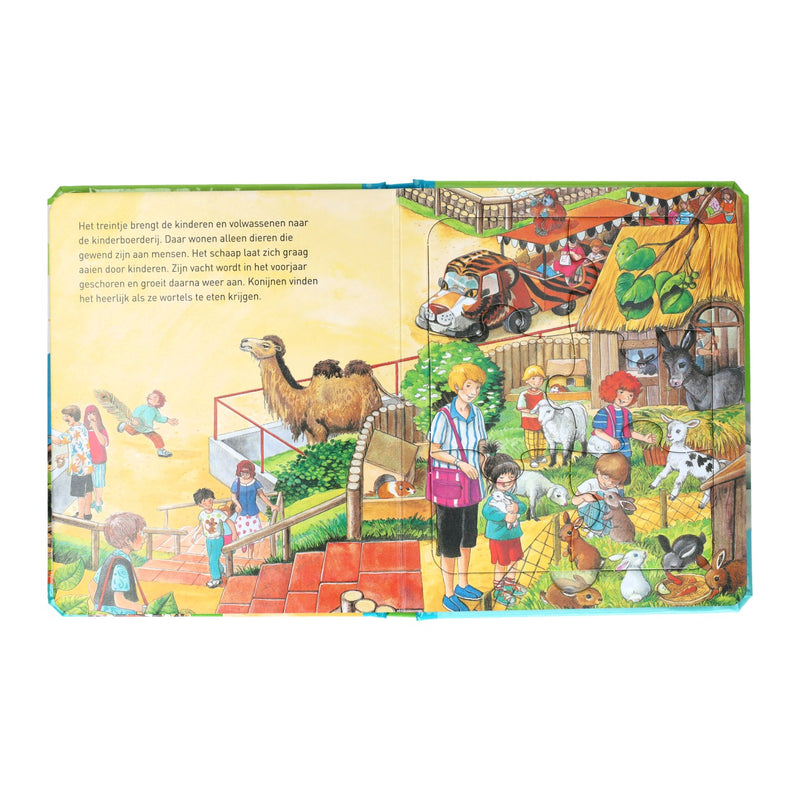 Afbeelding laden in galerijviewer, Wins holland puzzelboek in de dierentuin (met 5 legpuzzeltjes)
