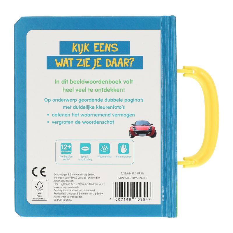 Afbeelding laden in galerijviewer, Wins holland kartonboekje - kijk eens wat zie je daar? voertuigen
