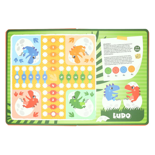 Wins holland bordspellen boek 8 spellen dinosaurus - 3jr.