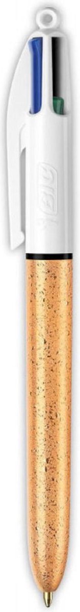 Bic 4-kleuren balpen frozen gold medium