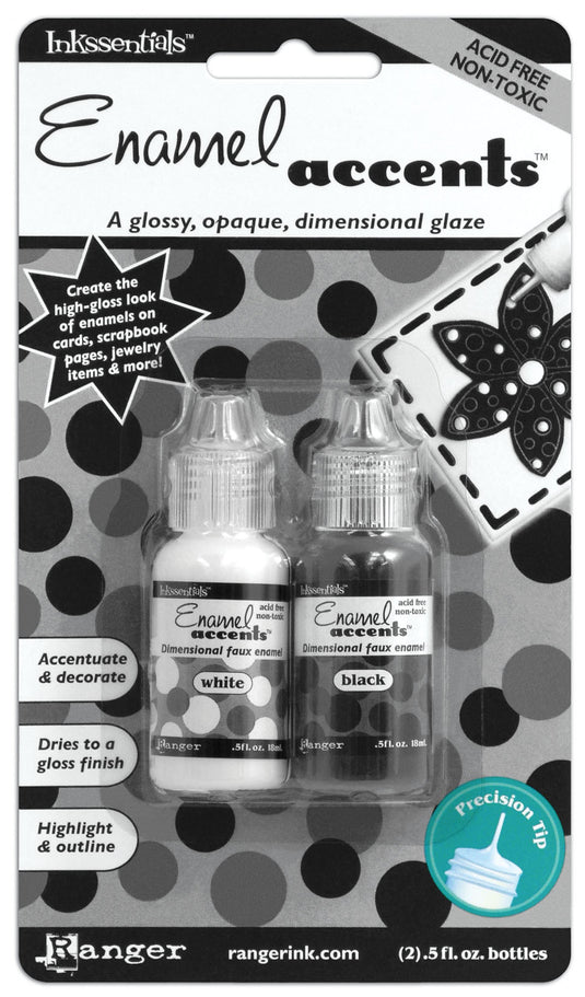 Ranger ink ranger • enamel accents black and white