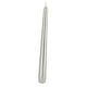 Gotische kaarsen 245 24 4x metallic white silver | 2 stuks