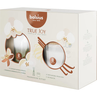 Bolsius true joy - giftset - vanille geur - 1607175