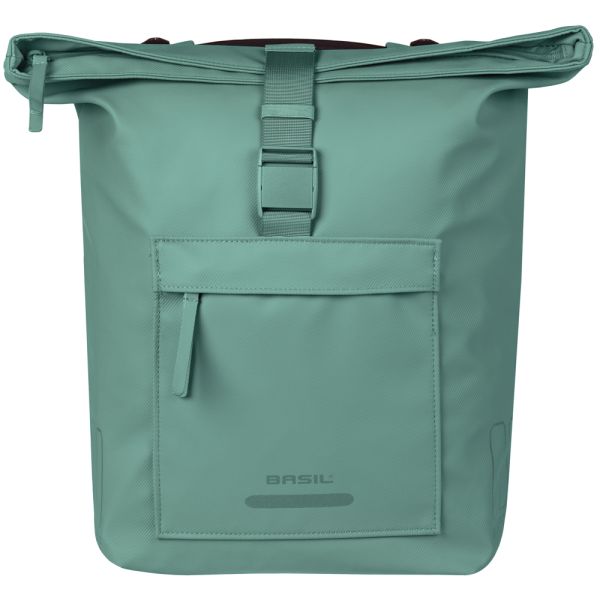 Afbeelding laden in galerijviewer, Basil b.v. dubbele fietstas basil brooklyn mik 41l 14 x 30 x 37 cm - groen
