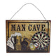Gifts amsterdam wandversiering man cave metaal 20x15cm | 6 stuks