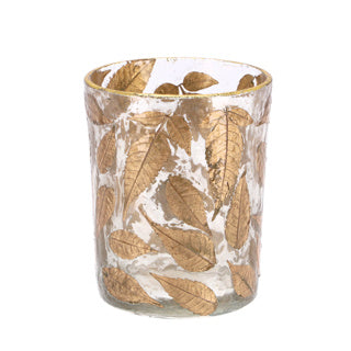 Afbeelding laden in galerijviewer, No brand theelichthouder leaf glass clear 10x10x13cm
