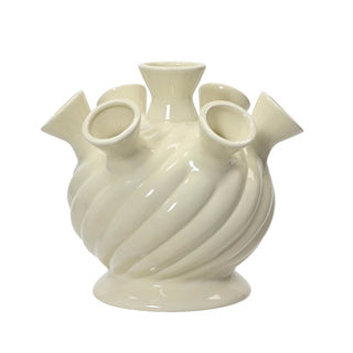 Vaas porselein wit 18 cm