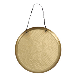 Afbeelding laden in galerijviewer, Gusta wand-decoratieschaal 38 cm goud aluminium
