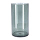 No brand vaas levi cylinder dark grey transp. h30 d16 | 2 stuks