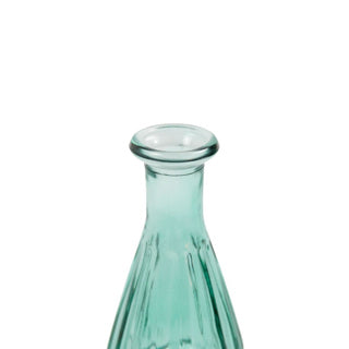 Afbeelding laden in galerijviewer, Vaas nelly fles mini blauw groen h14,5 d7 cm | 24 stuks
