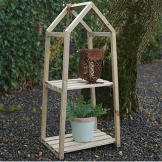 No brand plantenrek met 2 lagen 76 cm naturel | 2 stuks