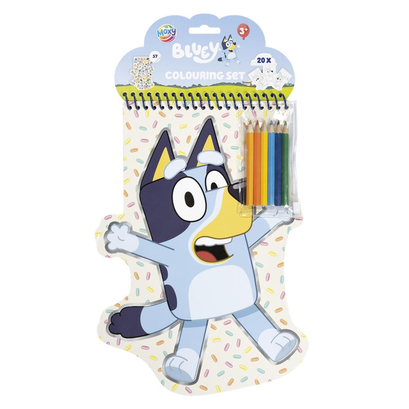Afbeelding laden in galerijviewer, Moxy bluey vormen kleurblok, 20 vellen + 6 pencils
