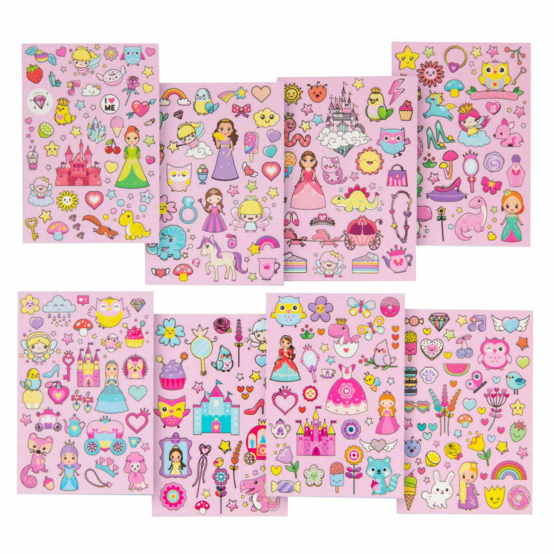 Afbeelding laden in galerijviewer, Creative craft group glitter stickerboek a5 - roze
