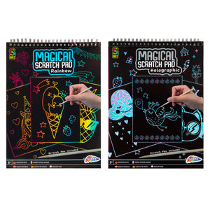 Grafix magisch scratch blok a4