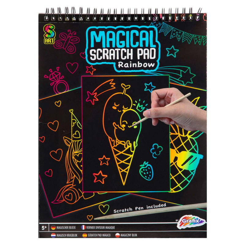 Afbeelding laden in galerijviewer, Grafix magisch scratch blok a4
