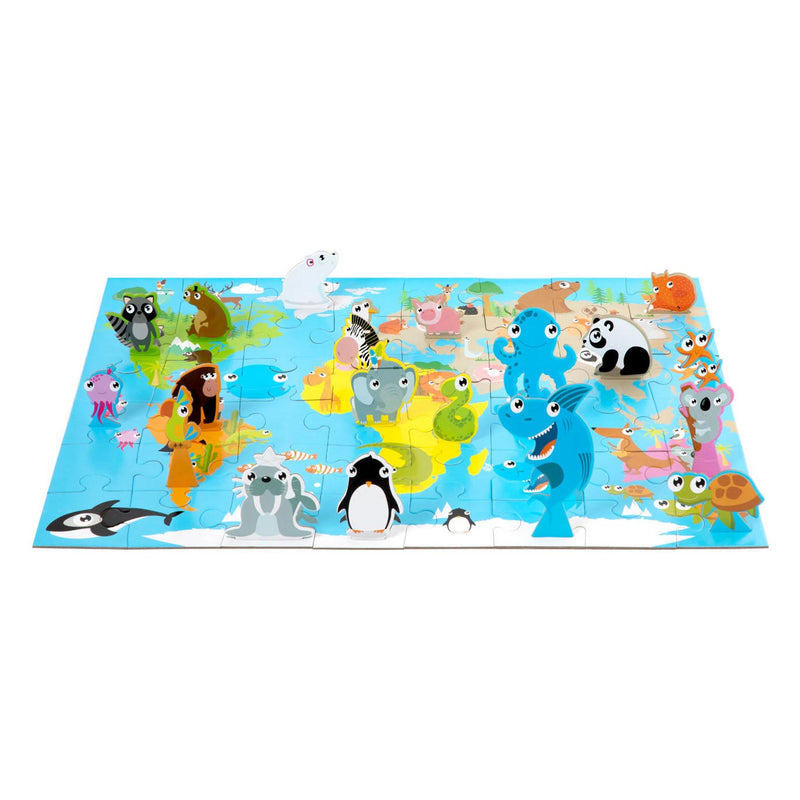 Afbeelding laden in galerijviewer, Grafix 3D-puzzel Dieren van de Wereld (40x50cm)
