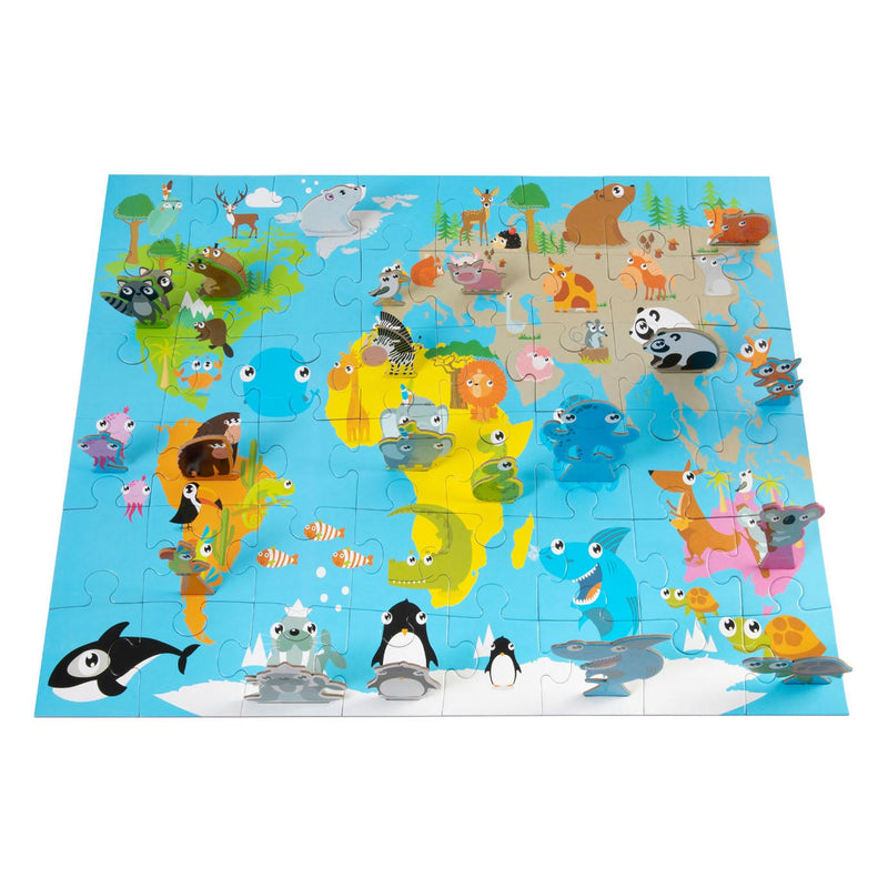 Afbeelding laden in galerijviewer, Grafix 3D-puzzel Dieren van de Wereld (40x50cm)
