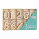 Creative craft group houten nummers, 30st.