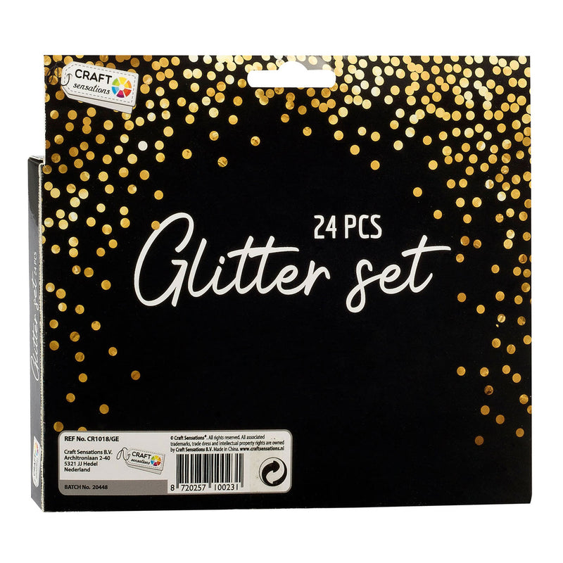 Afbeelding laden in galerijviewer, Creative Craft Group Glitterset, 24 kleuren

