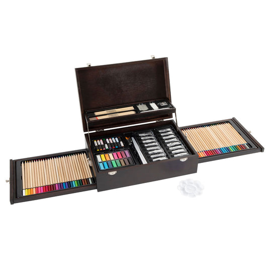 Creative craft group luxe houten creatief koffer, 115dlg.