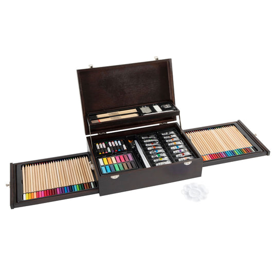 Creative craft group luxe houten creatief koffer, 115dlg.