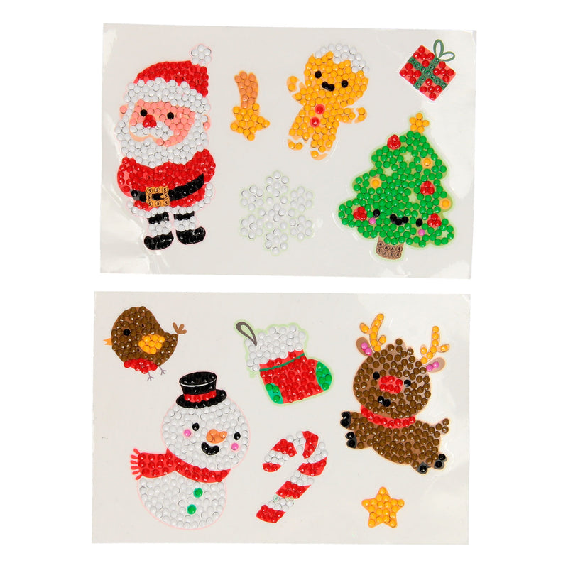 Afbeelding laden in galerijviewer, Creative craft group xmas diamond painting stickers, 12st.
