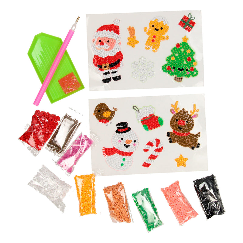 Afbeelding laden in galerijviewer, Creative craft group xmas diamond painting stickers, 12st.
