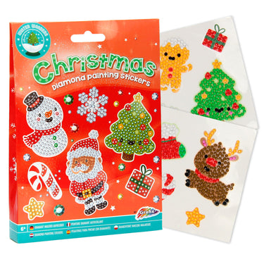 Creative craft group xmas diamond painting stickers, 12st.