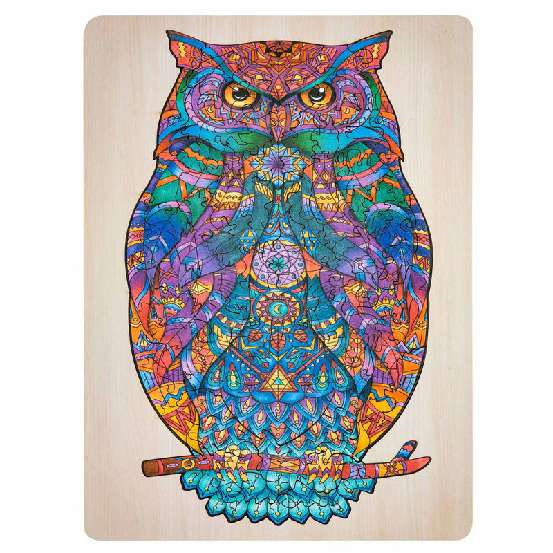 Afbeelding laden in galerijviewer, Creative Craft Group Unieke Houten Puzzel Uil, 130st.
